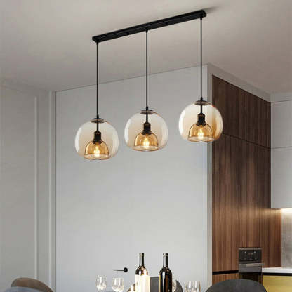Modern Multi-Head Glass Kitchen Pendant Lights