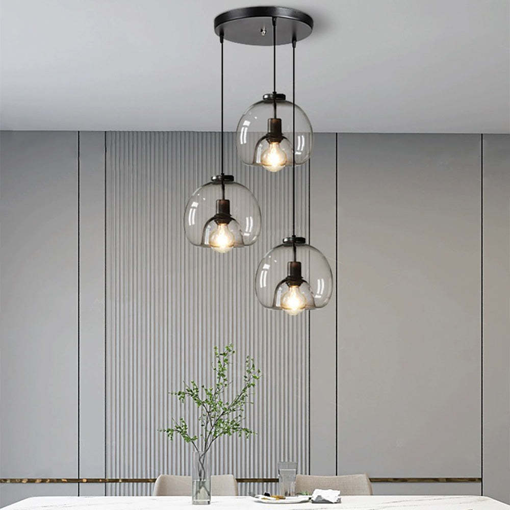 Modern Multi-Head Glass Kitchen Pendant Lights