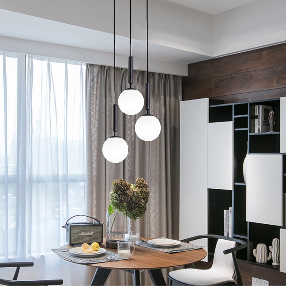 Morden Black and Gold Dining Room Pendant Light