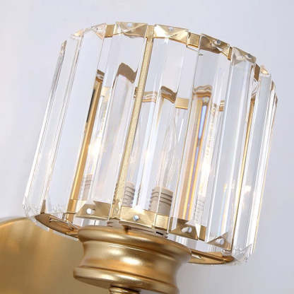 Crystal Round And Square Hallway Wall Lights