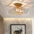 Homdiy Modern Glass Ceiling Lights Semi Flush Hallway Ceiling Lighting