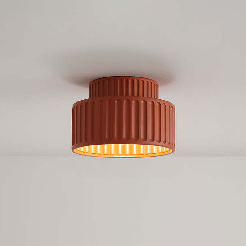 Vintage Cream Style Painted Flush Mount Ceiling Light -Homdiy