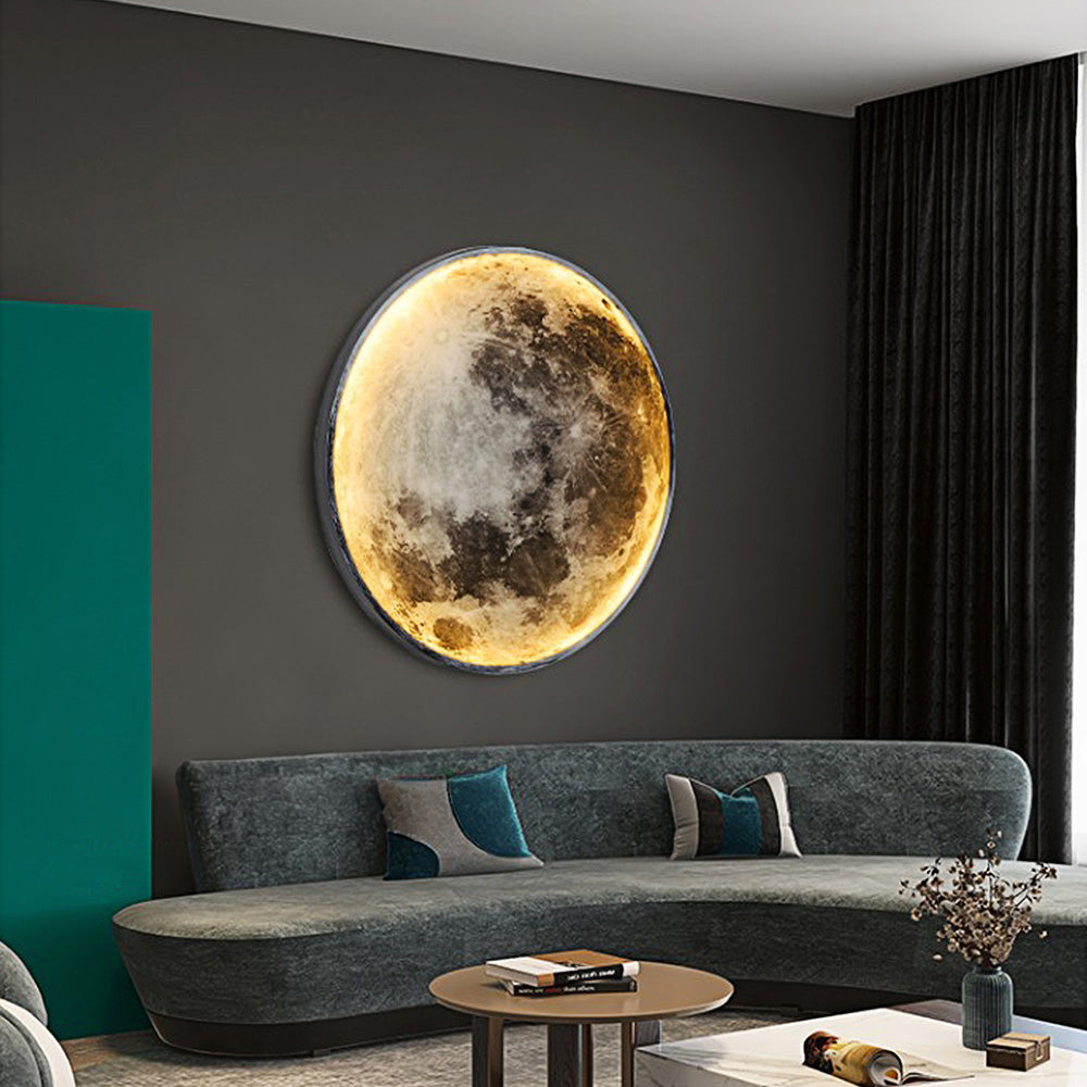 LED Moon Acrylic Home Decro Wall Lamp
