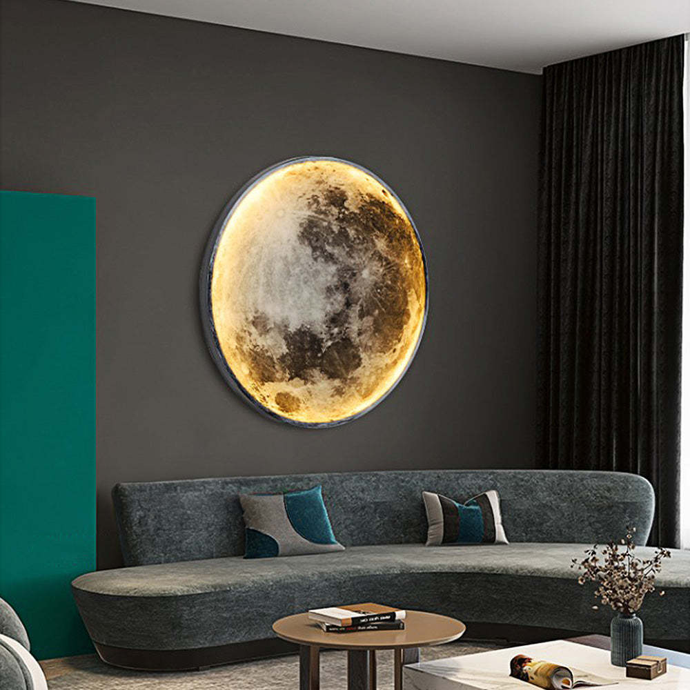 LED Moon Acrylic Home Decro Wall Lamp