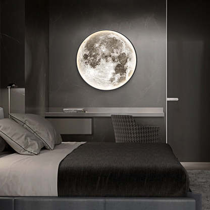 LED Moon Acrylic Home Decro Wall Lamp
