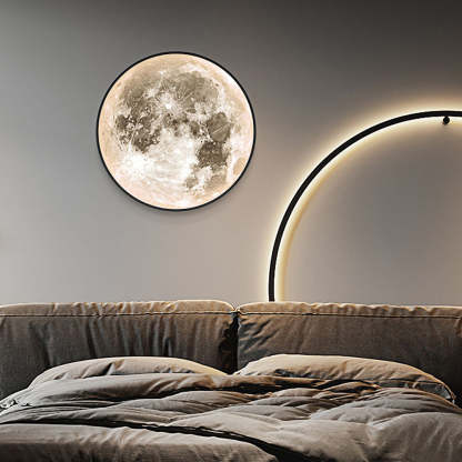 LED Moon Acrylic Home Decro Wall Lamp