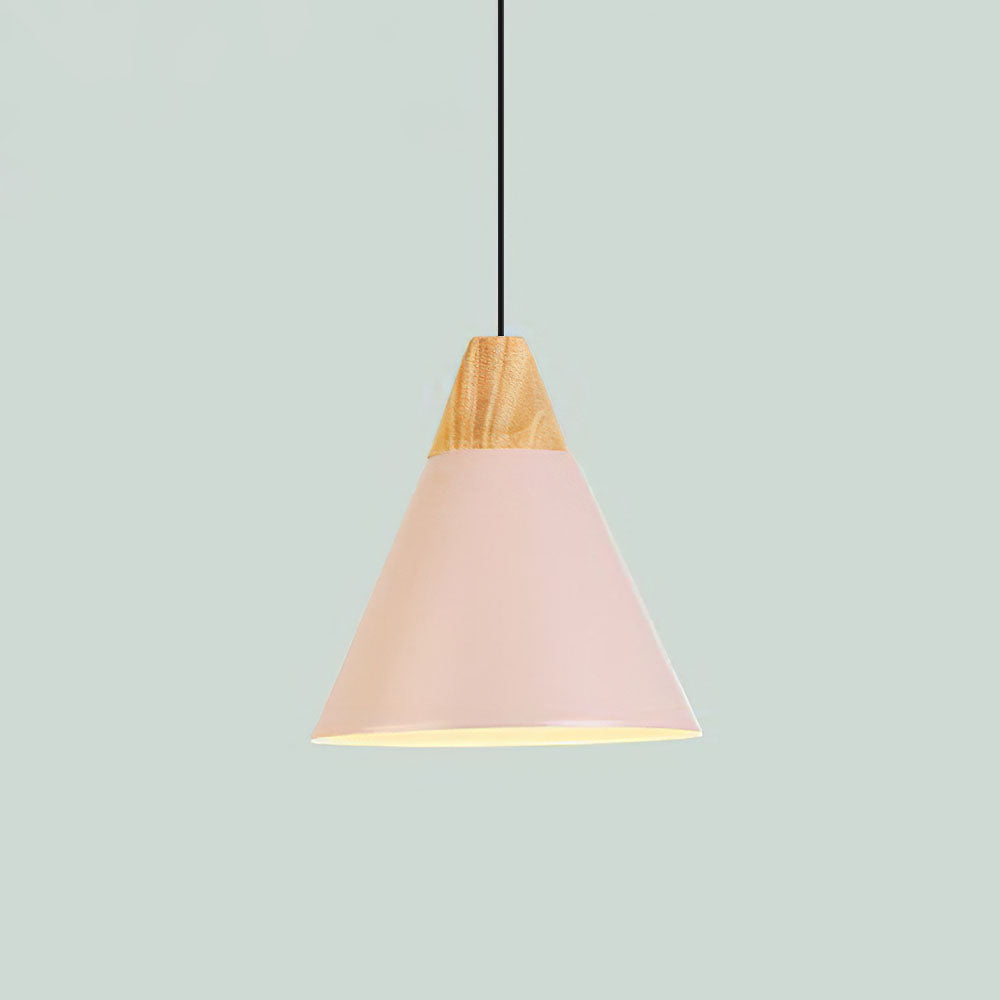 Wood Minimalist Farmhouse Pendant Light