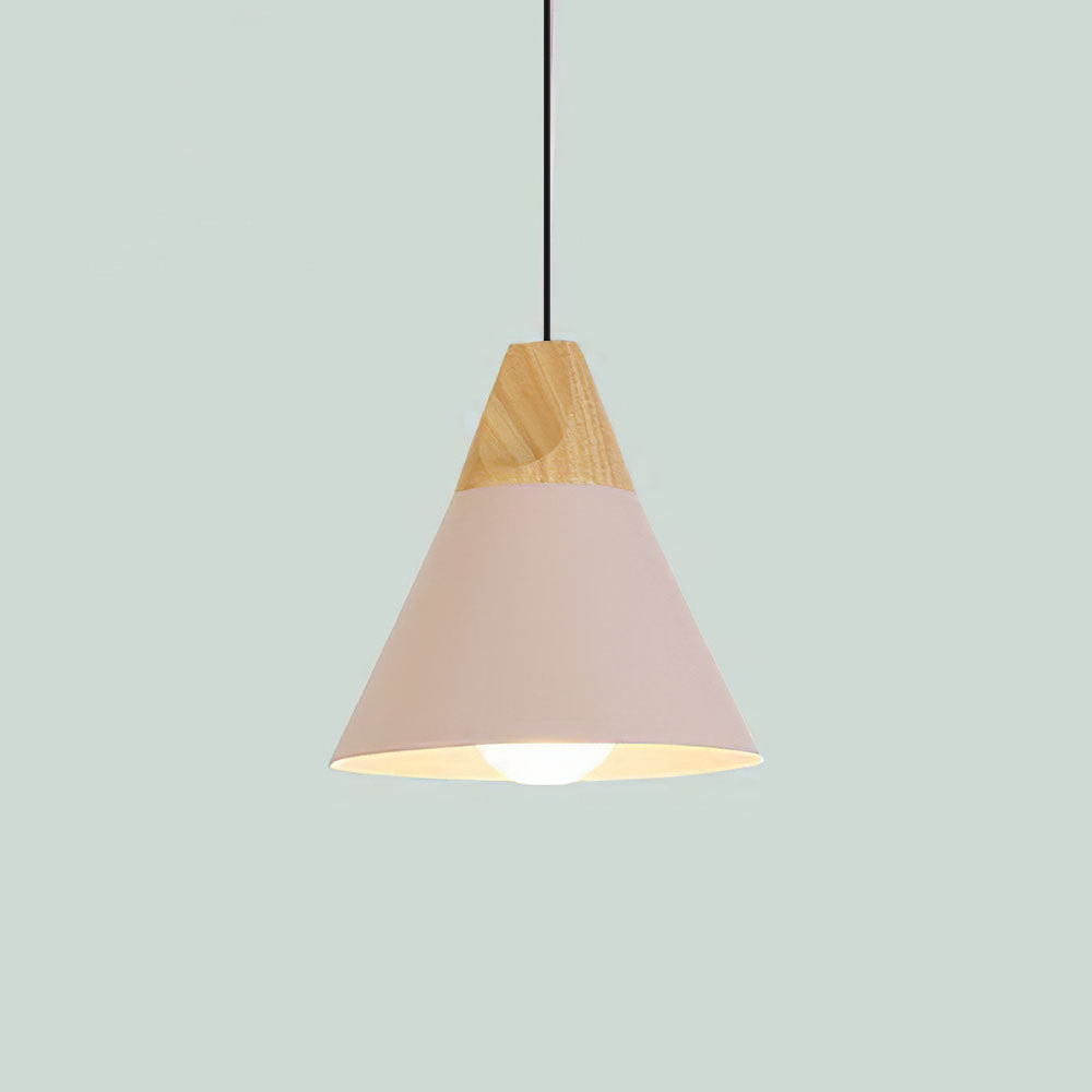 Wood Minimalist Farmhouse Pendant Light