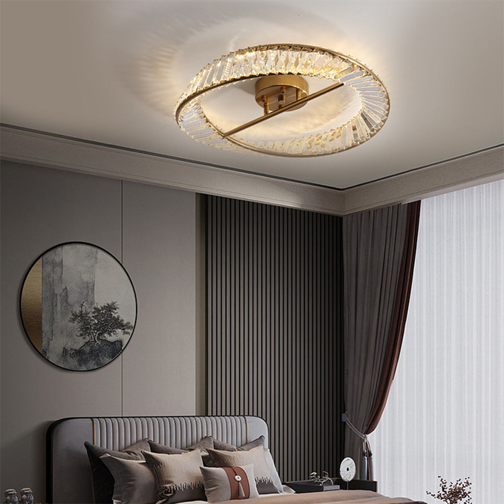 Modern deals crystal led ceiling lights