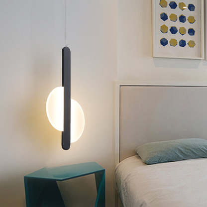 Modern Acrylic Led Pendant Light for Bedroom Bedside -Homdiy