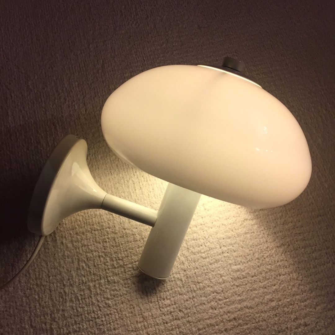 Cute Cream Mushroom Glass Wall Light For Bedroom -Homdiy