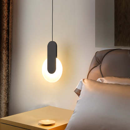 Modern Acrylic Led Pendant Light for Bedroom Bedside -Homdiy