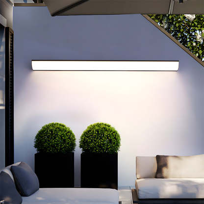 IP65 Modern Outdoor Long Wall Sconce Exterior Waterproof Modern Porch Garage Balcony