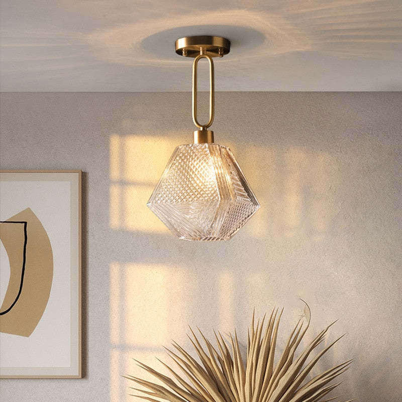 Modern Glass Hallway Ceiling Lights