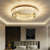 Homdiy Contemporary Crystal Ceiling Lights LED Bedroom Ceiling Light