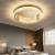 Homdiy Contemporary Crystal Ceiling Lights LED Bedroom Ceiling Light