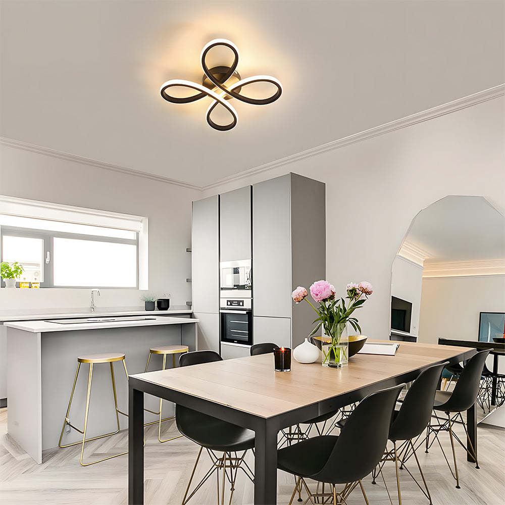 Contemporary Iron LED Bedroom Ceiling Light