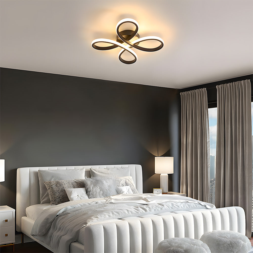 Contemporary Iron LED Bedroom Ceiling Light