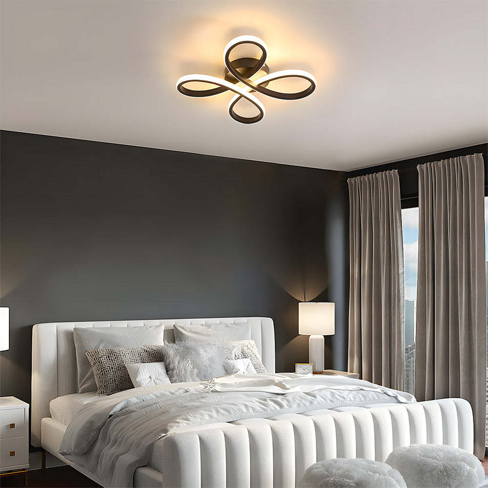 Contemporary Iron LED Bedroom Ceiling Light