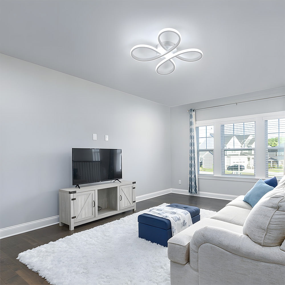 Nordic petal LED ceiling light for bedroom | Lampsmodern