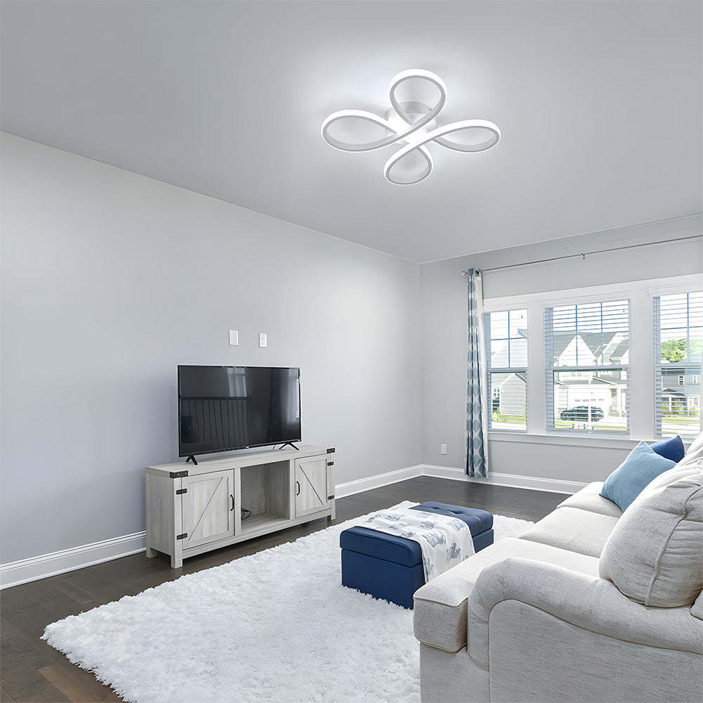 Contemporary Iron LED Bedroom Ceiling Light