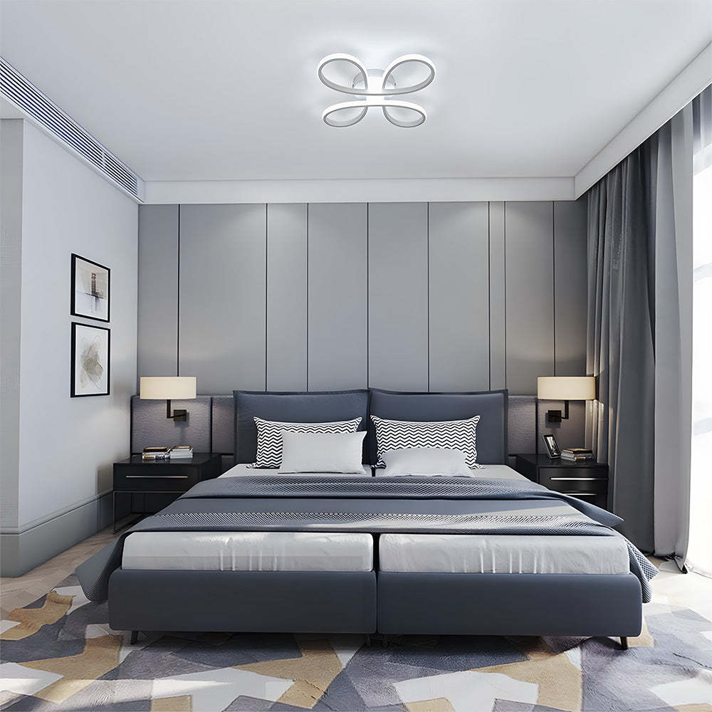 Contemporary Iron LED Bedroom Ceiling Light