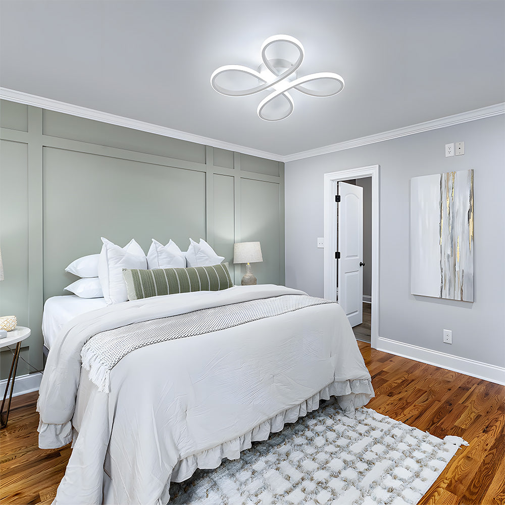 Contemporary Iron LED Bedroom Ceiling Light