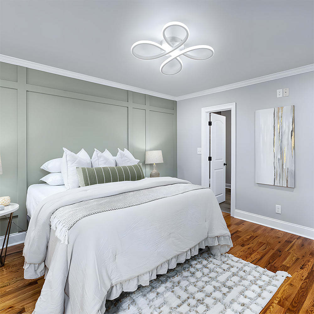 Contemporary Iron LED Bedroom Ceiling Light