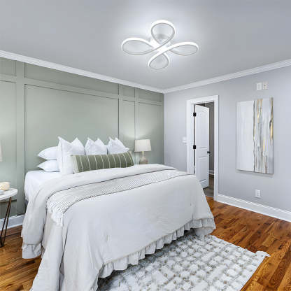 Contemporary Iron LED Bedroom Ceiling Light
