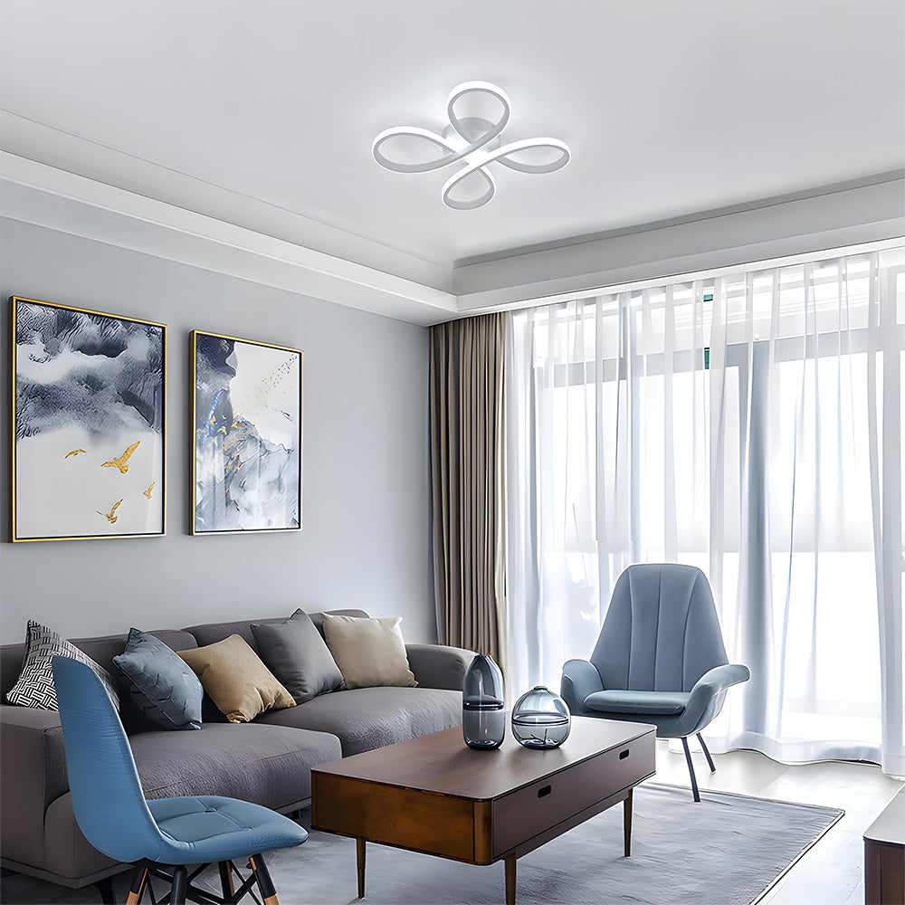 Contemporary Iron LED Bedroom Ceiling Light