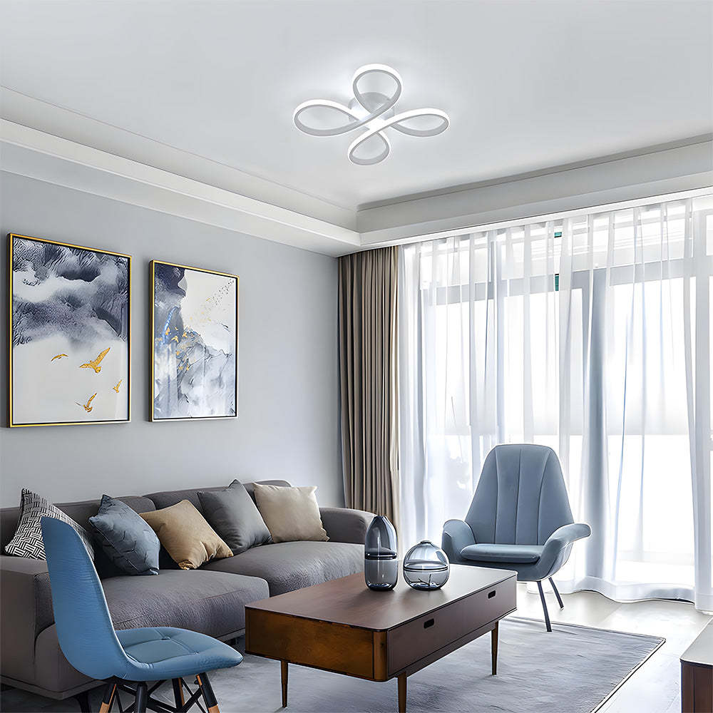 Contemporary Iron LED Bedroom Ceiling Light