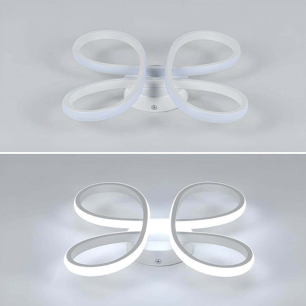 Contemporary Iron LED Bedroom Ceiling Light