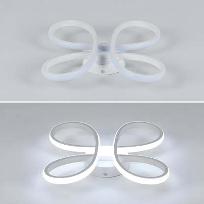 Contemporary Iron LED Bedroom Ceiling Light