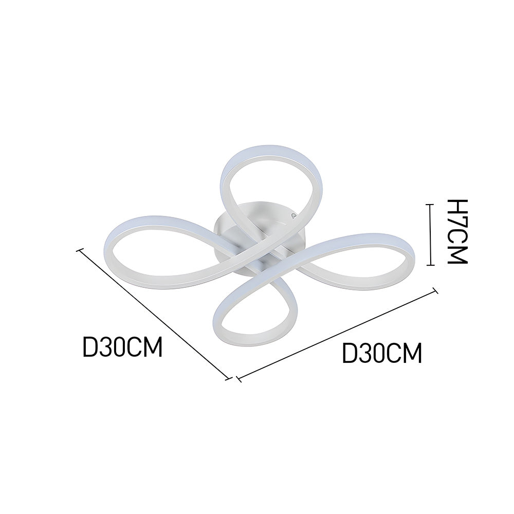 Contemporary Iron LED Bedroom Ceiling Light