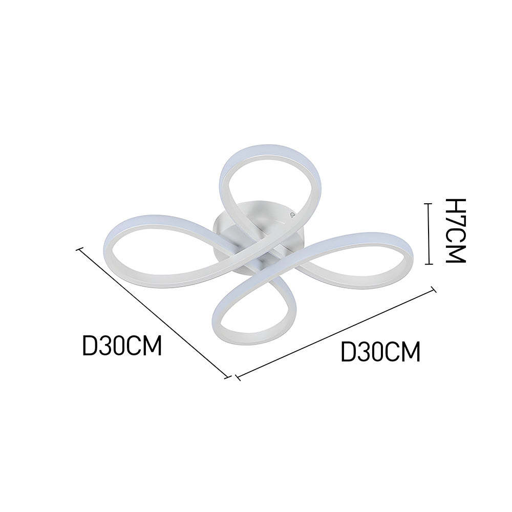 Contemporary Iron LED Bedroom Ceiling Light