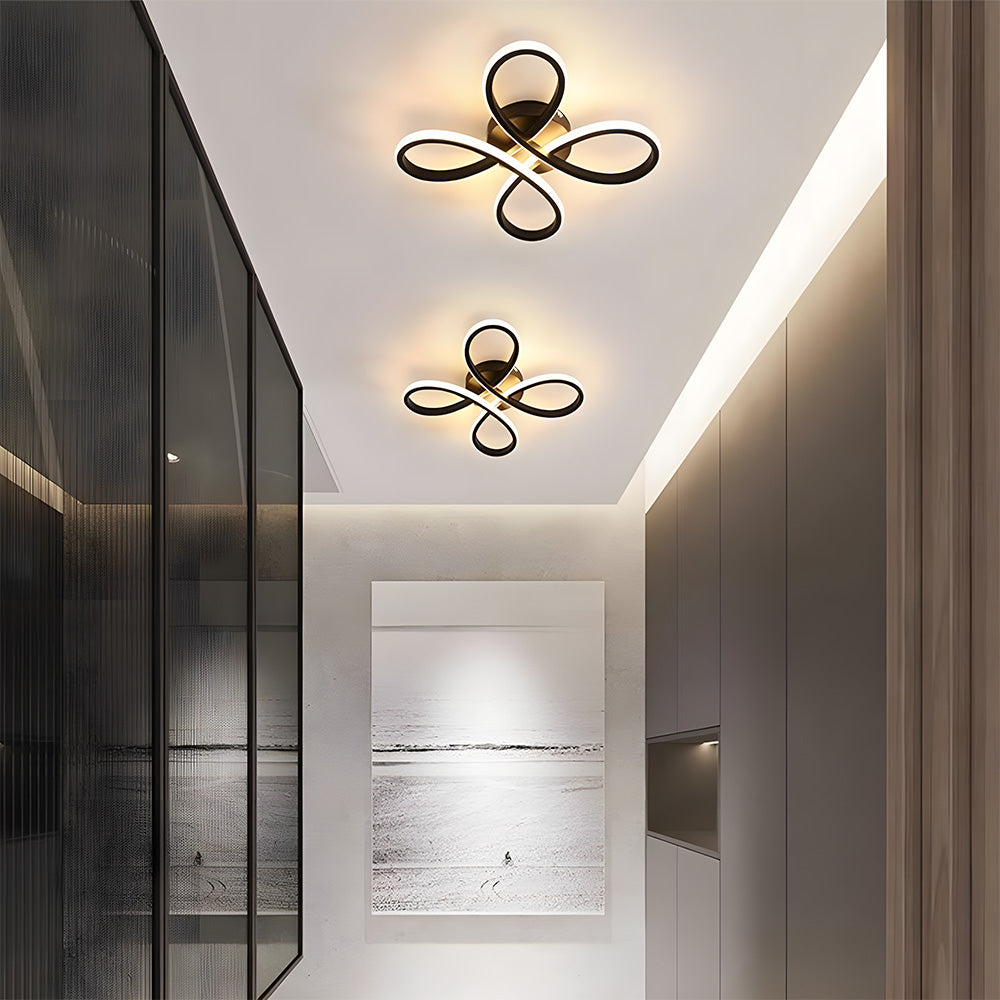 Contemporary Iron LED Bedroom Ceiling Light