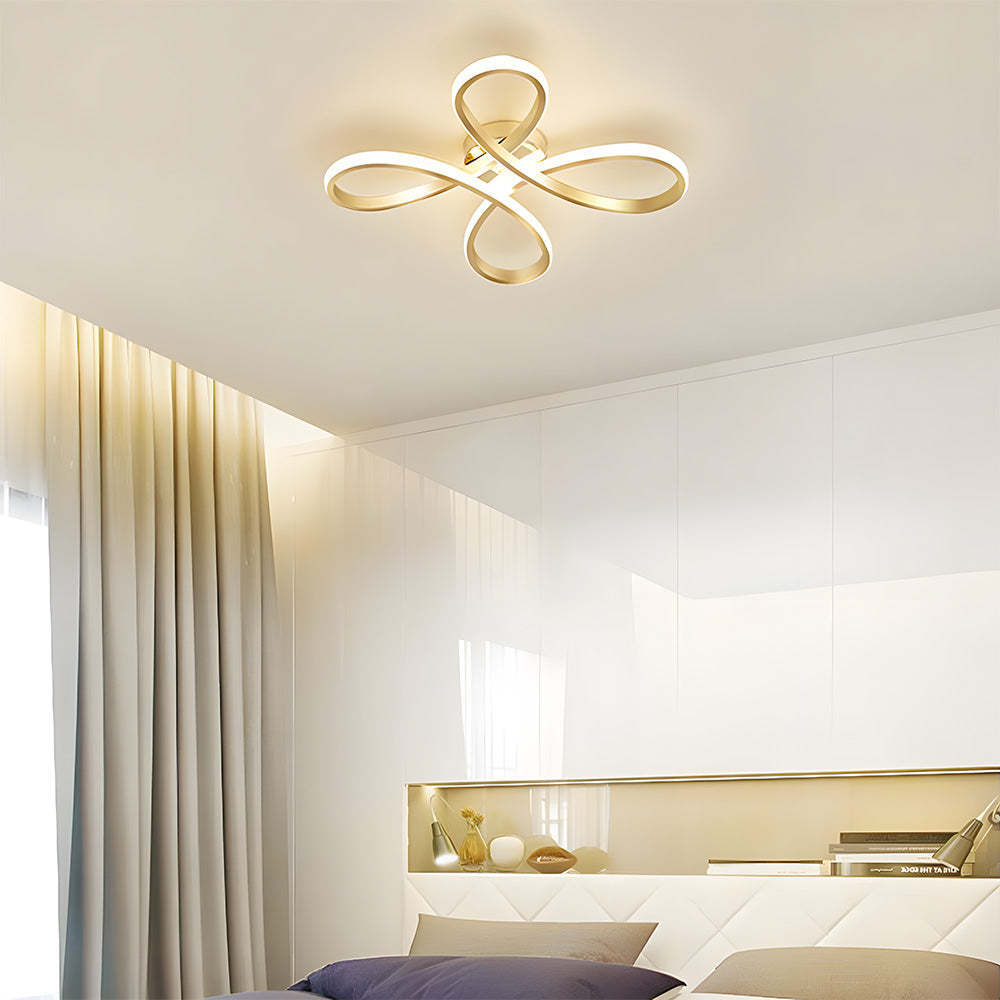 Contemporary Iron LED Bedroom Ceiling Light