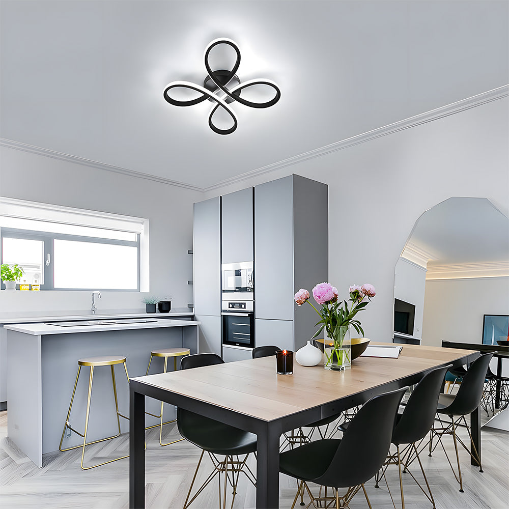 Contemporary Iron LED Bedroom Ceiling Light