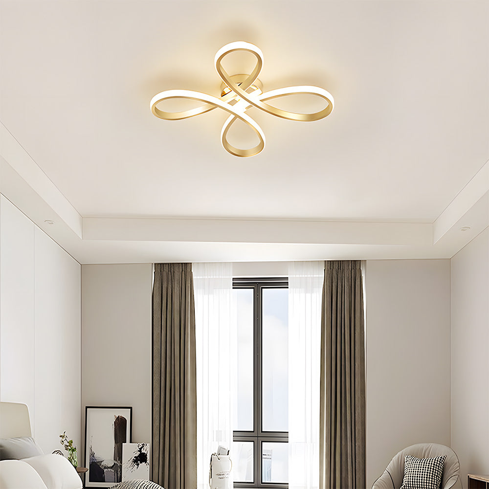 Contemporary Iron LED Bedroom Ceiling Light