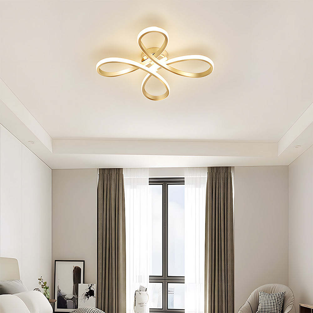 Contemporary Iron LED Bedroom Ceiling Light