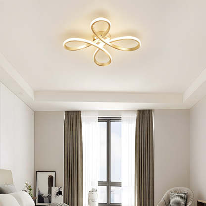 Contemporary Iron LED Bedroom Ceiling Light