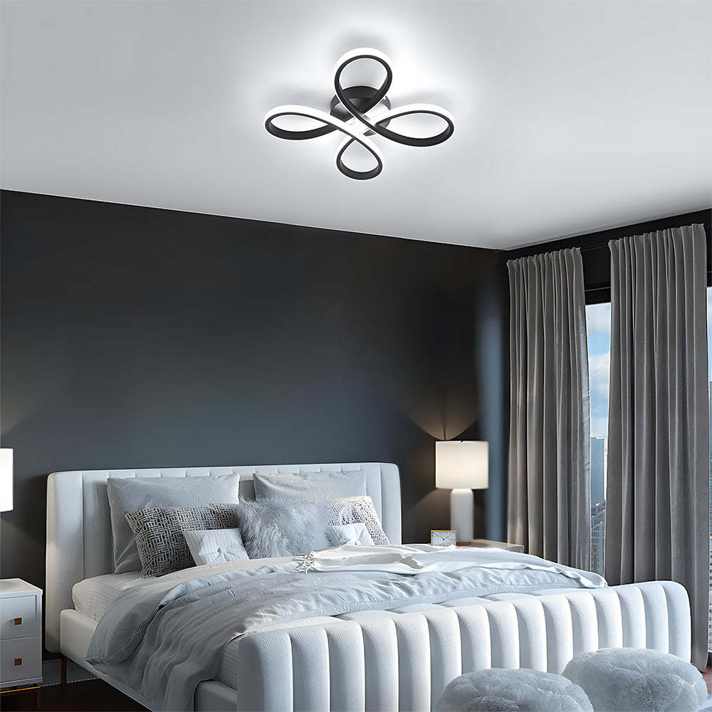 Contemporary Iron LED Bedroom Ceiling Light