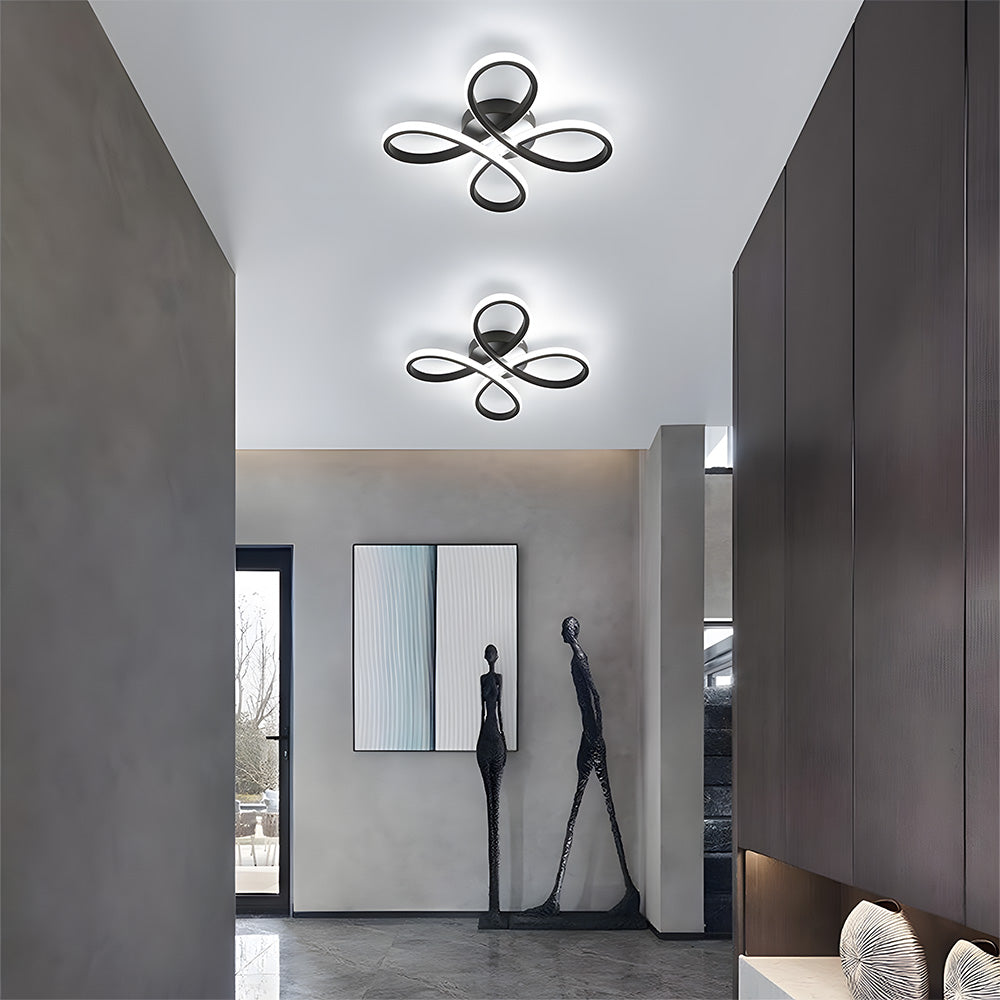 Contemporary Iron LED Bedroom Ceiling Light