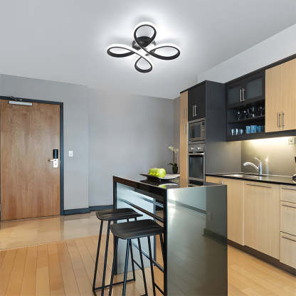 Contemporary Iron LED Bedroom Ceiling Light