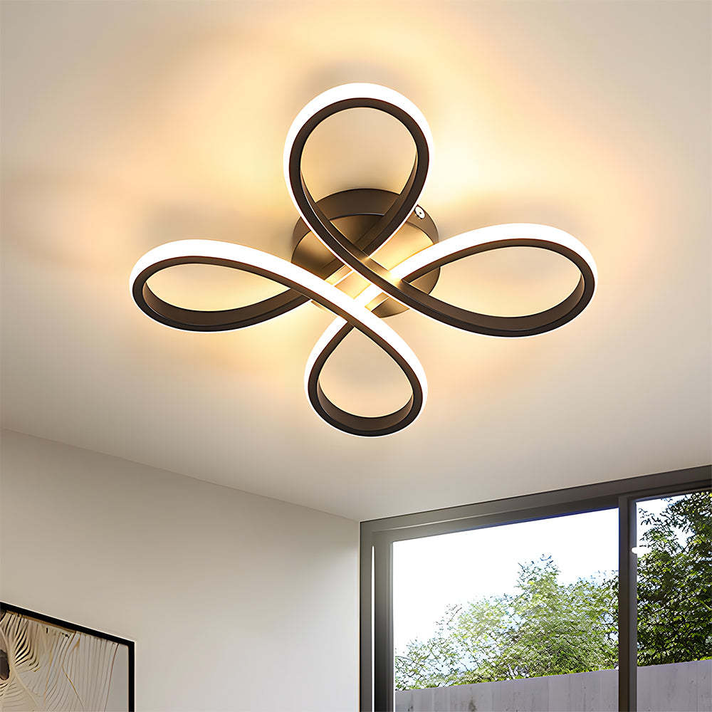 Contemporary Iron LED Bedroom Ceiling Light