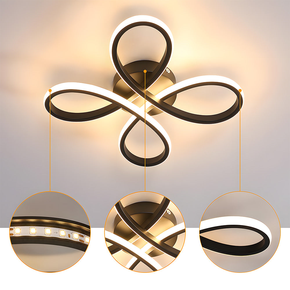 Contemporary Iron LED Bedroom Ceiling Light