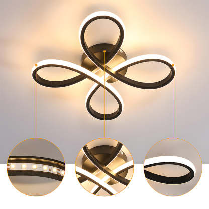 Contemporary Iron LED Bedroom Ceiling Light