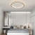 Homdiy Modern Round LED Ceiling Lamp Bedroom Flush Ceiling Lights Living Room