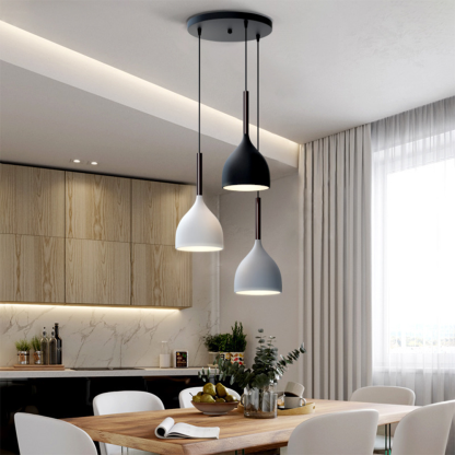 Modern Metal Triple Ceiling Lights