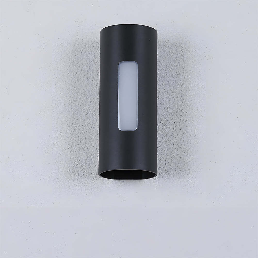 Modern Round IP65 Black LED Outdoor Wall Light